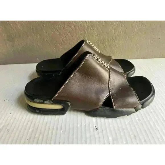 Cole Haan Womens D11008 Brown Leather Slide Sandals Comfort Slip on Size 6 1/2B - Picture 4 of 8